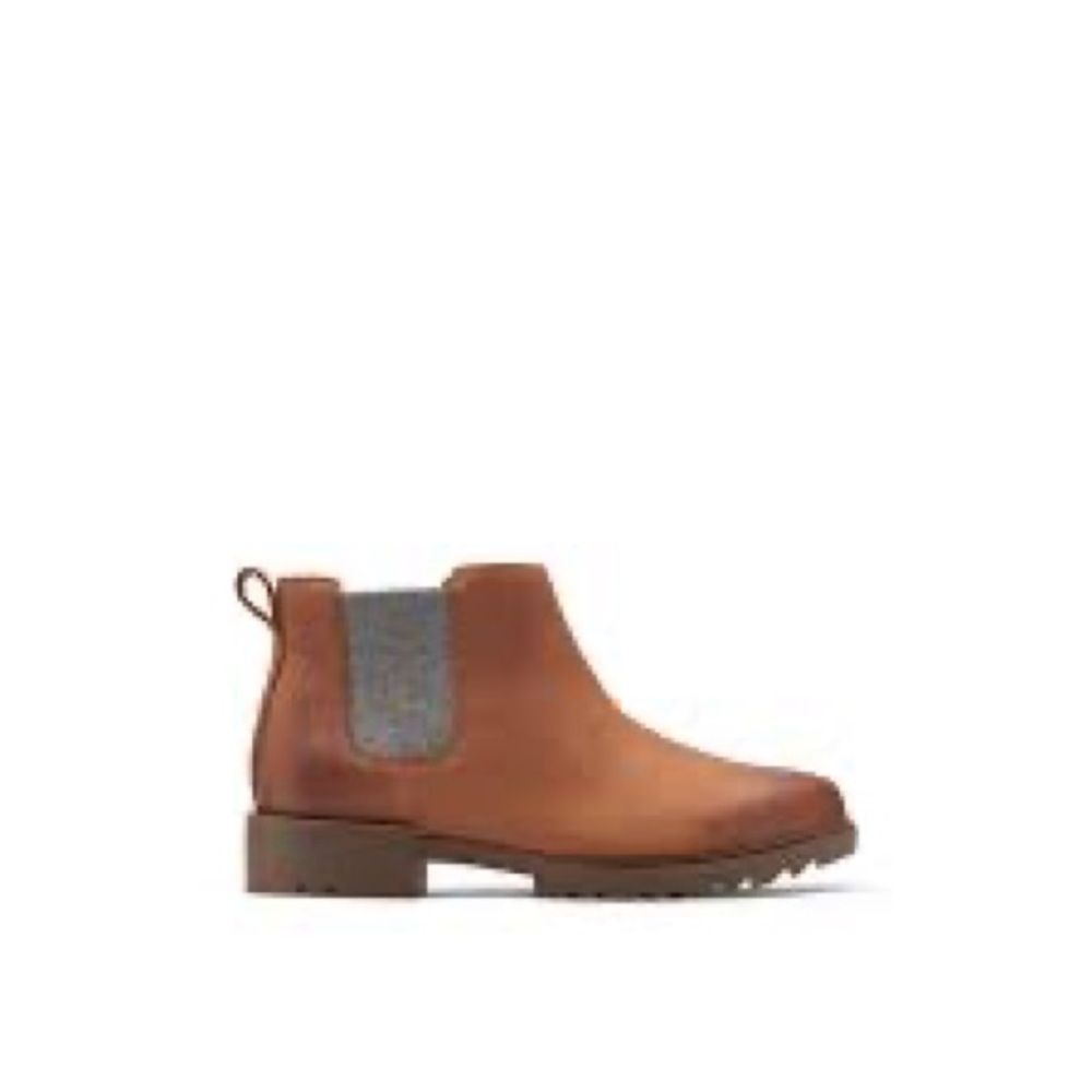 Sorel Women's Emelie II Chelsea Waterproof Boot - Dark Amber Tobacco